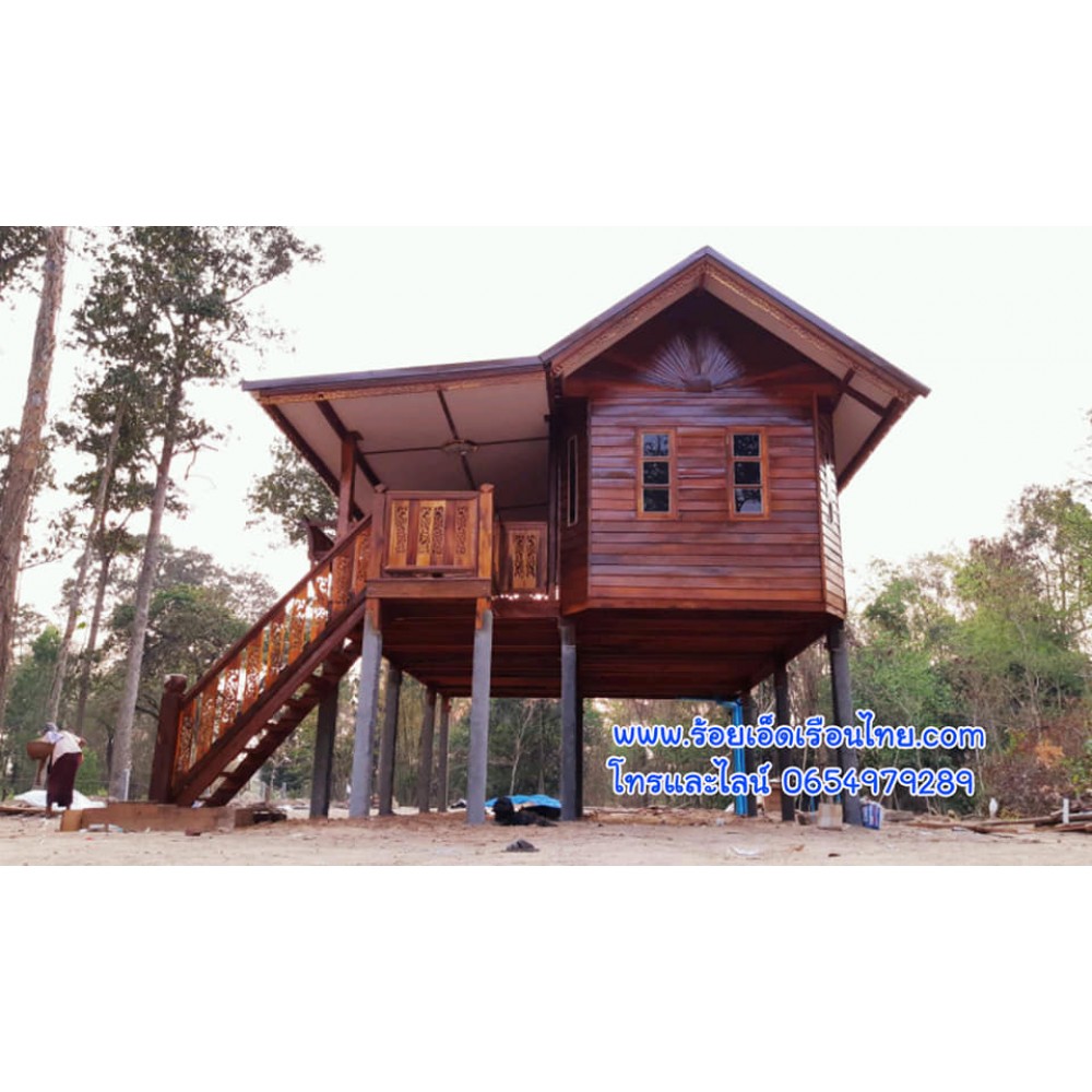 บ้านระเบียงข้างแบบที่43 ขนาด5.5×8 บ้านระเบียงข้างแบบที่43 ขนาด5.5×8